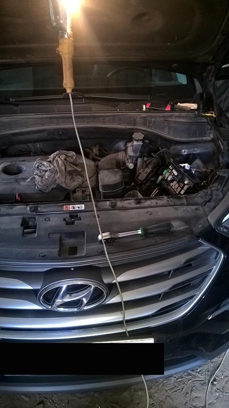 Відновлення проводки під капотом після демонтажу блокувань